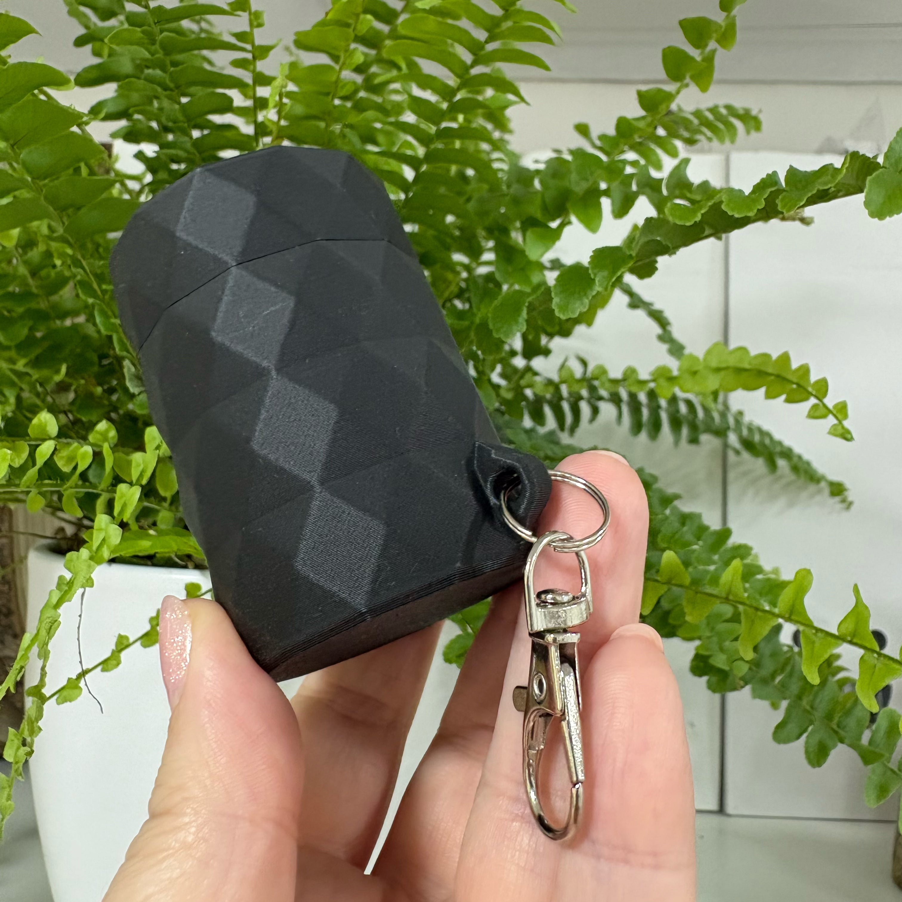 MASU kakizacsi tartó | Geometrikus prémium zacskó tartó – Fekete