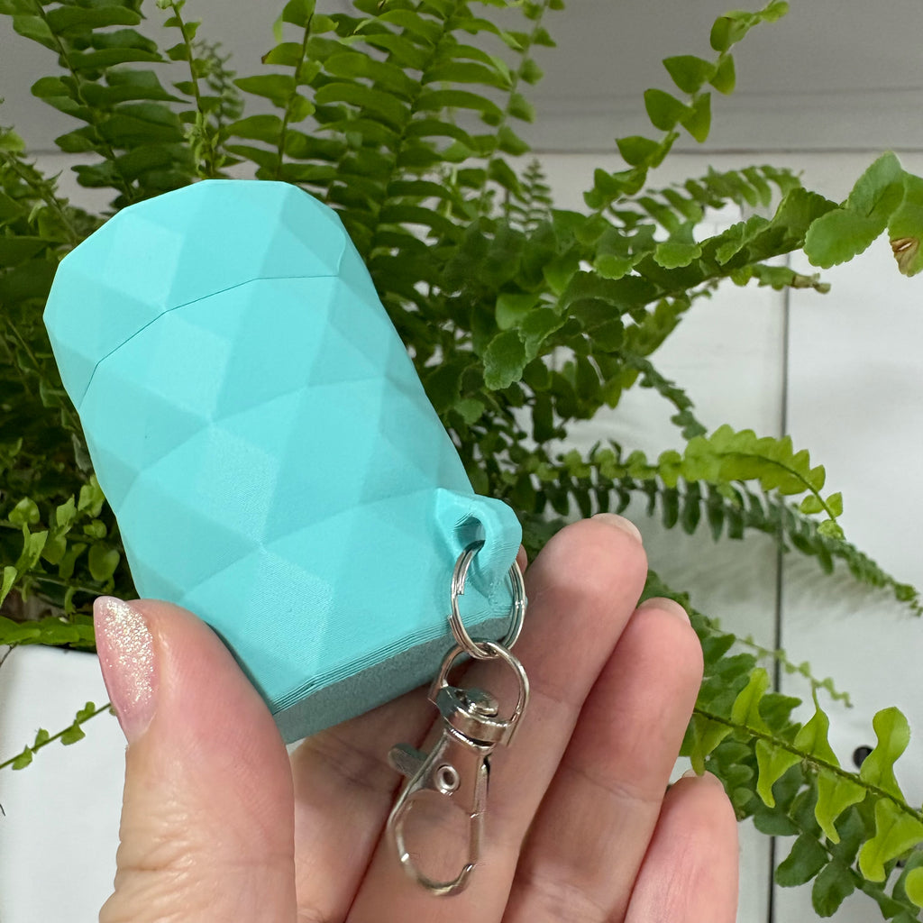 MASU kakizacsi tartó | Geometrikus prémium zacskó tartó – Türkizkék