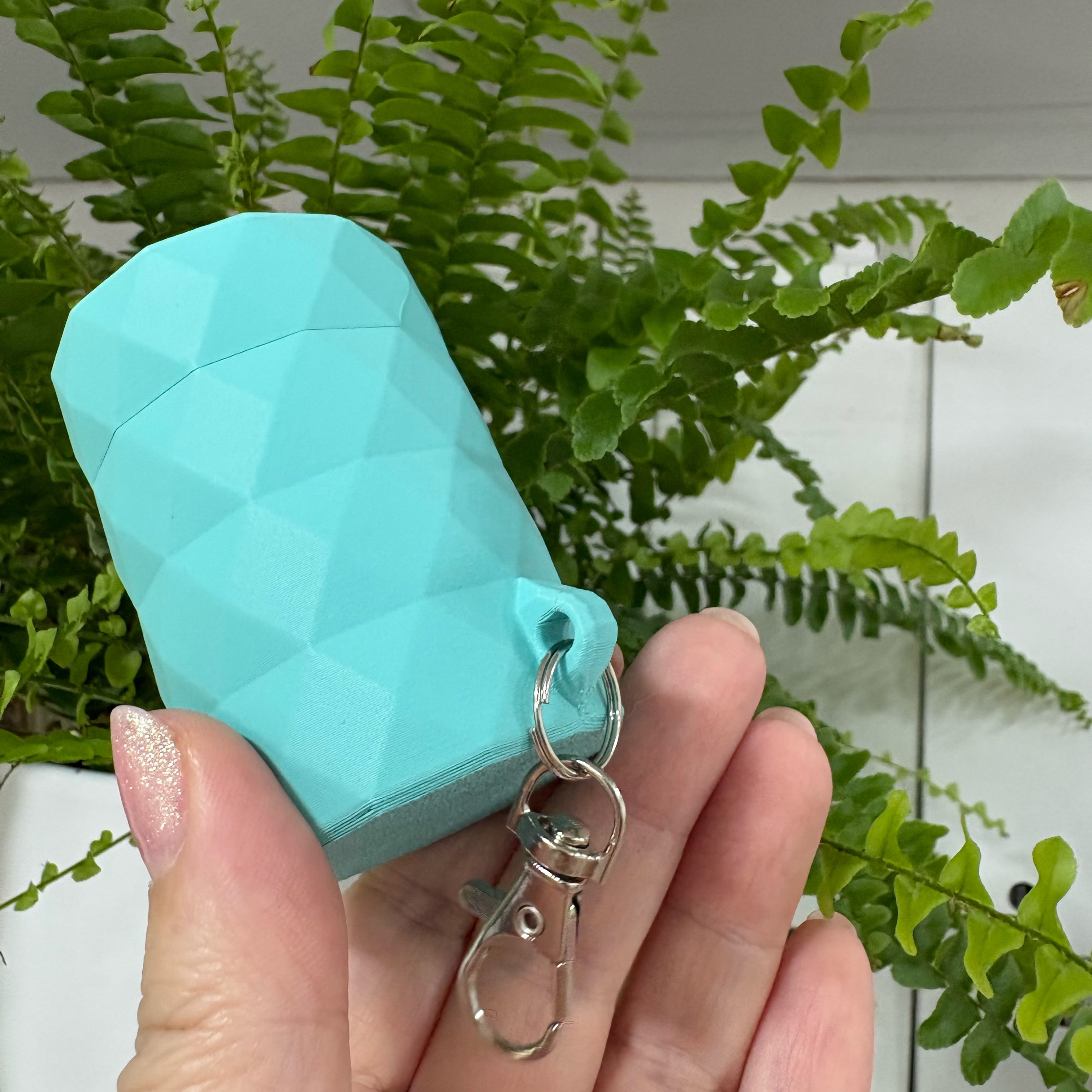 MASU kakizacsi tartó | Geometrikus prémium zacskó tartó – Türkizkék