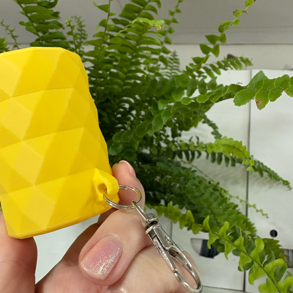 MASU kakizacsi tartó | Geometrikus prémium zacskó tartó – Sárga