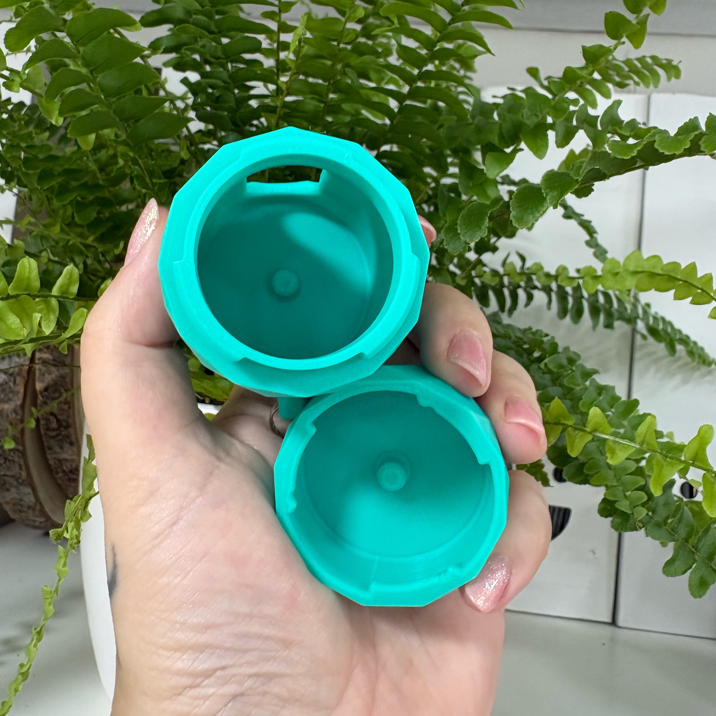 MASU kakizacsi tartó | Geometrikus prémium zacskó tartó – Menta zöld