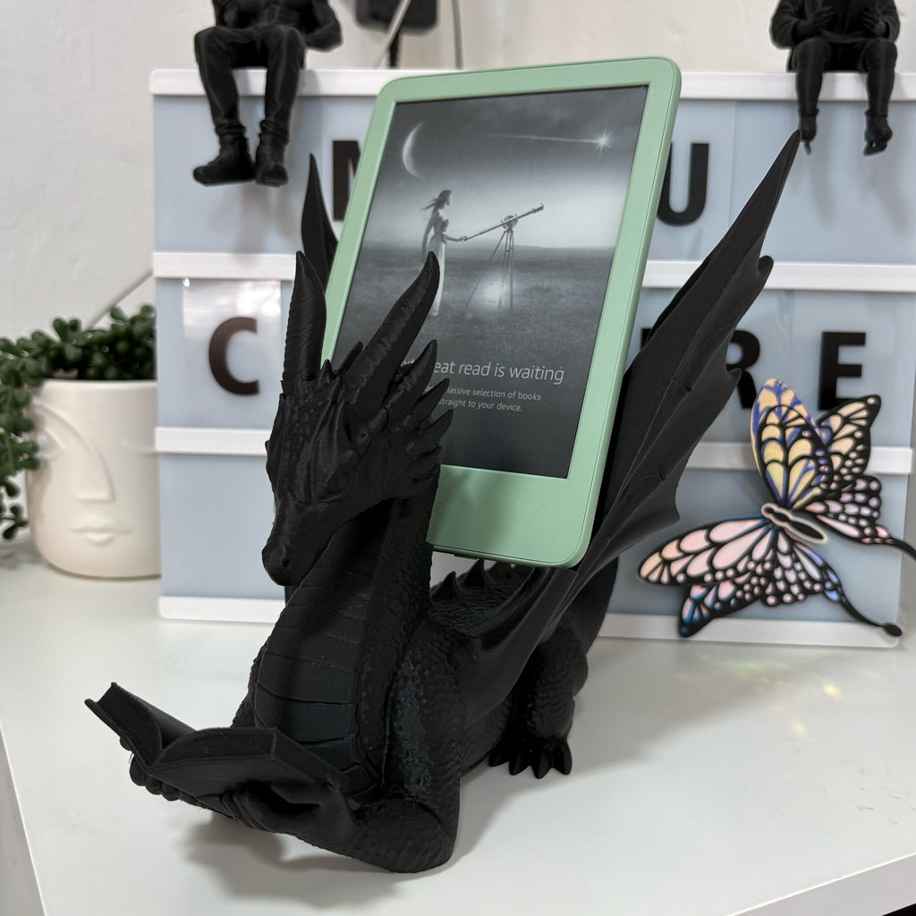Drachen eReader Halterung – Lese-Drache Kindle Ständer für Bookish Fantasy Fans