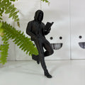 Lesender Mann mit Hoodie Buchstütze – Cozy & Romance 3D Lesezeichen & Bücherregal-Deko